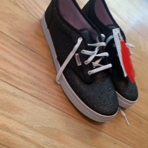 Black sparkling vans